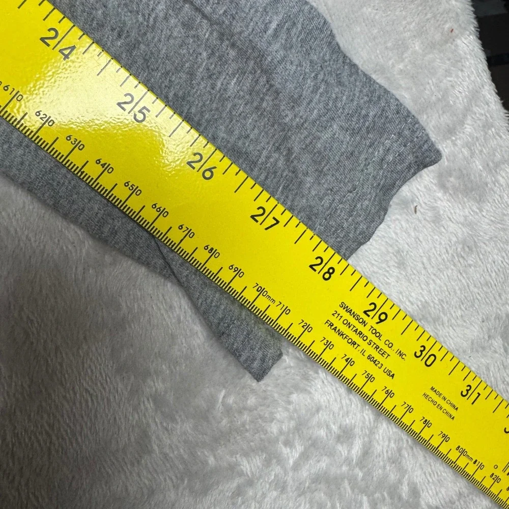 Polo Ralph Lauren Men Gray Heathered Long Sleeve Cotton Jersey Pullover Hoodie L